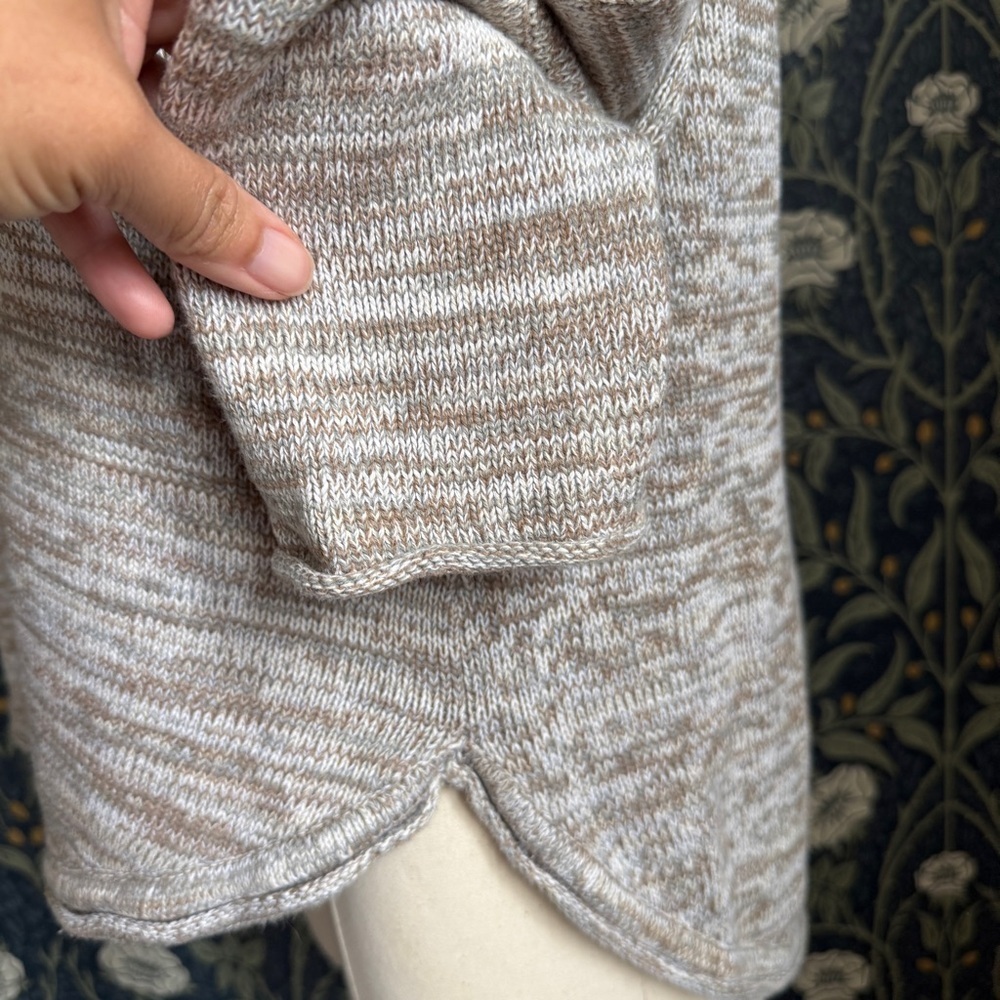 Jeanne Pierre Natural Beige Cotton Sweater - Picture 6 of 10